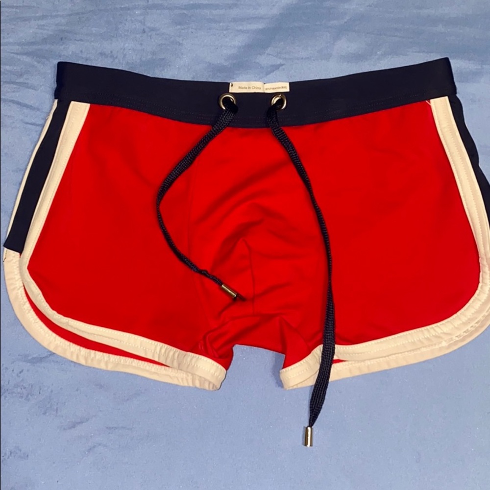 Man view swim trunks